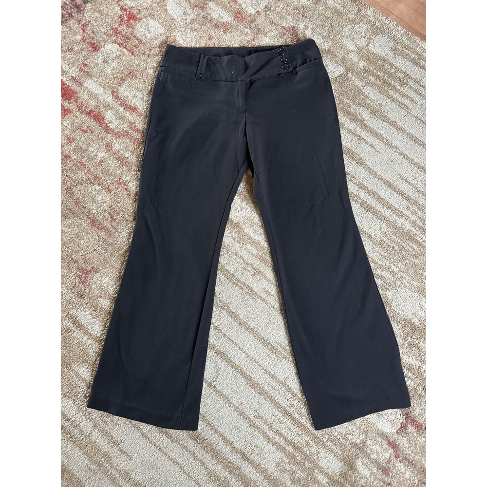 Black Bootcut Dress Pants Womens 13 Y2K Office Siren Corporate Core